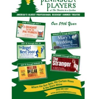 Peninsula Players Theatre - This was the 2024 season. We loved "The Stranger". - Performing Arts Near Me - Fish Creek, Wisconsin Peninsula Players Theatre - This was the 2024 season. We loved "The Stranger". - Performing Arts Near Me - Fish Creek, Wisconsin