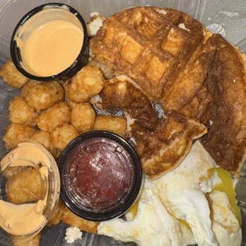 Aloha Stacks - Today my eggs weren't edible, the tater tots were raw & my waffle was very rubbery? Make sure to check your order next time you go there. - Breakfast & Brunch Near Me - Mission Viejo, California Aloha Stacks - Today my eggs weren't edible, the tater tots were raw & my waffle was very rubbery? Make sure to check your order next time you go there. - Breakfast & Brunch Near Me - Mission Viejo, California