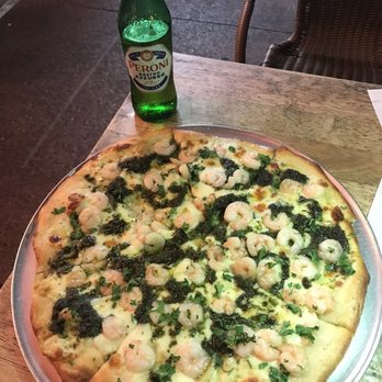 Grafa Pizza - Shrimp-pesto pizza - Pizza Near Me - Miami Beach, Florida Grafa Pizza - Shrimp-pesto pizza - Pizza Near Me - Miami Beach, Florida