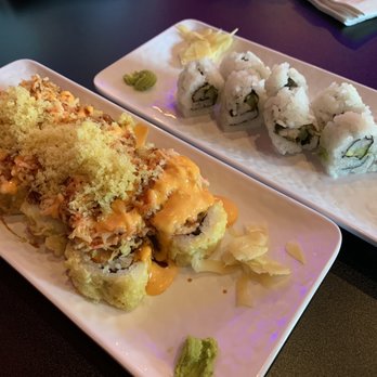 Rock N Roll Sushi - "Thriller" roll and California roll - Sushi Bars Near Me - Murfreesboro, Tennessee Rock N Roll Sushi - "Thriller" roll and California roll - Sushi Bars Near Me - Murfreesboro, Tennessee
