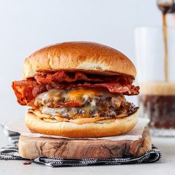 Hometown Pizza - Bacon Cheese Burger - Pizza Near Me - Saugus, Massachusetts Hometown Pizza - Bacon Cheese Burger - Pizza Near Me - Saugus, Massachusetts