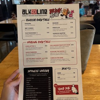 Alkaline - Menu - Ramen Near Me - Norfolk, Virginia