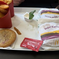 McDonald's - Royal Bacon. Jelly cookie.  Potato Wedges.  Fries "french style".