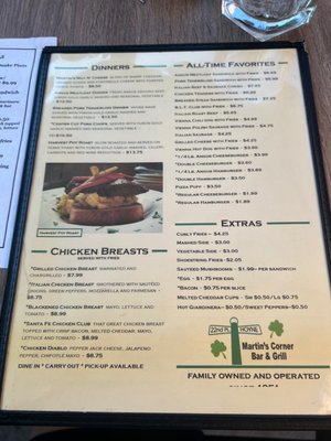 Menu photo 4 Martin's Corner Chicago, IL