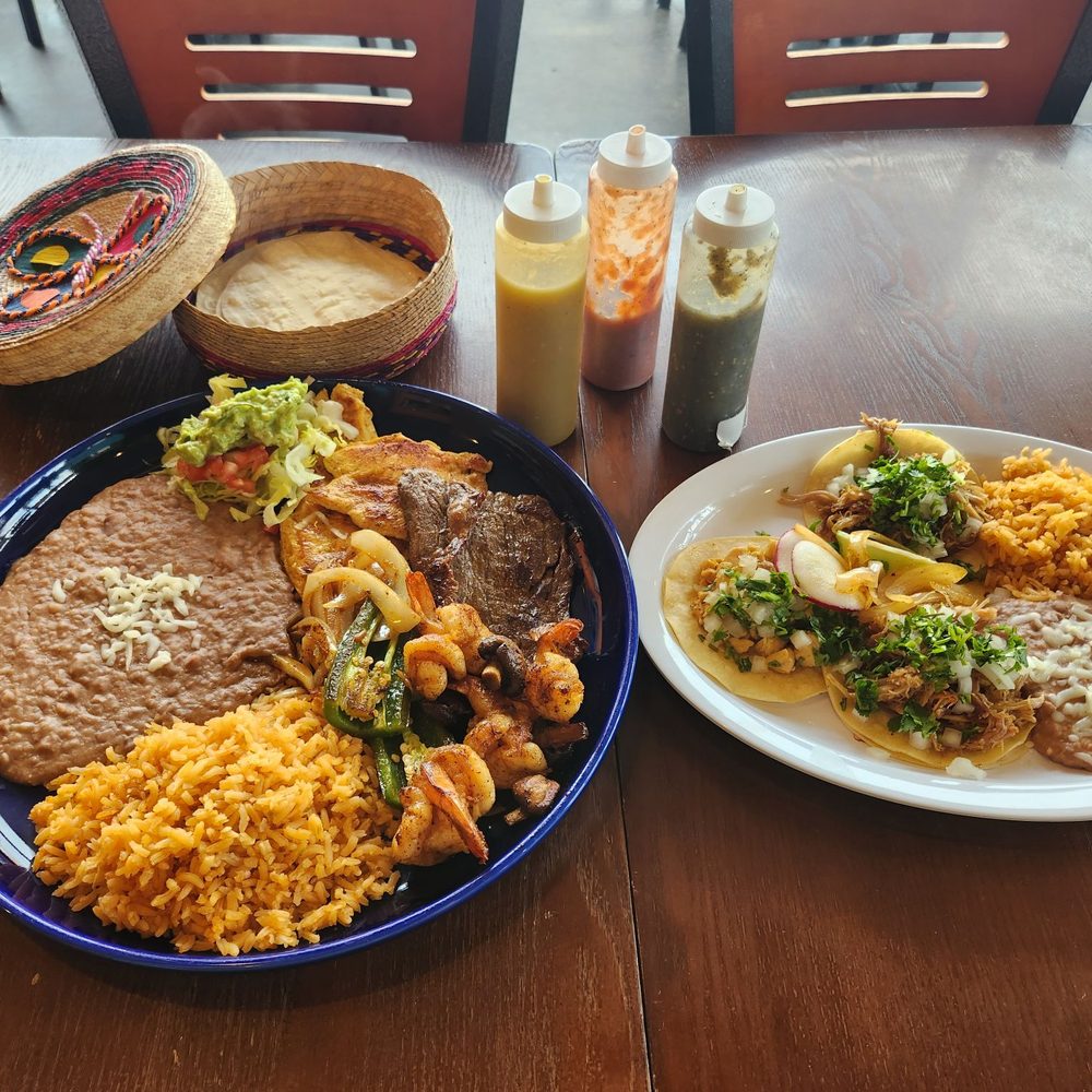 We ordered the Carne Asada plate and a taco plate.  Great flavor! Meats were seasoned similarly, and the tacos satisfied her taco cravings.