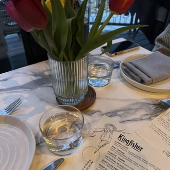 Kingfisher - Menu table setting - Vietnamese Near Me - San Diego, California