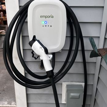 Moonlight Electric - Another beautiful install, siding blocks used for disconnect and EVSE. - Electricians Near Me