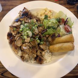 Chicken teriyaki combination plate