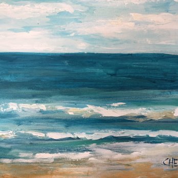 Paint With Me - TI sea scape - Paint & Sip Near Me