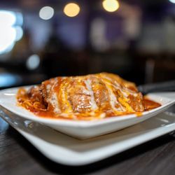 Orchids Cafe - baked pork chop spaghetti $17