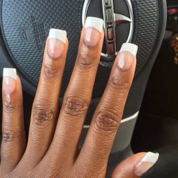 Tracy Nail Spa - French tip with gel. $25 - Eyelash Service Near Me - Sacramento, California Tracy Nail Spa - French tip with gel. $25 - Eyelash Service Near Me - Sacramento, California