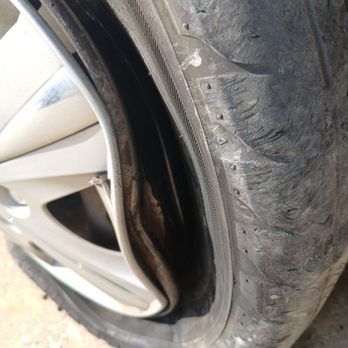 Porkchop Jr Tire service - This is the tire and rim from a blow out - Tires Near Me - Hammond, Louisiana Porkchop Jr Tire service - This is the tire and rim from a blow out - Tires Near Me - Hammond, Louisiana