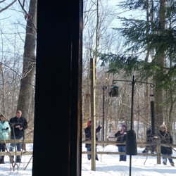 Brecksville Nature Center - Last weekend for hand feed a chickadee this yr