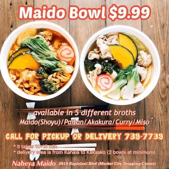 Nabeya Maido - Maido Bowls - Japanese Near Me - Honolulu, Hawaii