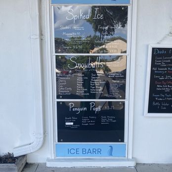 Ice Barr - Menu - Desserts Near Me - Safety Harbor, Florida Ice Barr - Menu - Desserts Near Me - Safety Harbor, Florida