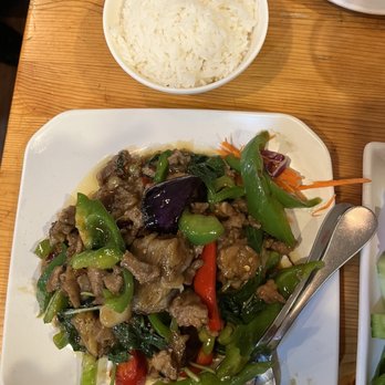 The Noodle Vietnamese Cuisine - G1. Eggplant Basil with beef - Vietnamese Near Me - Chicago, Illinois