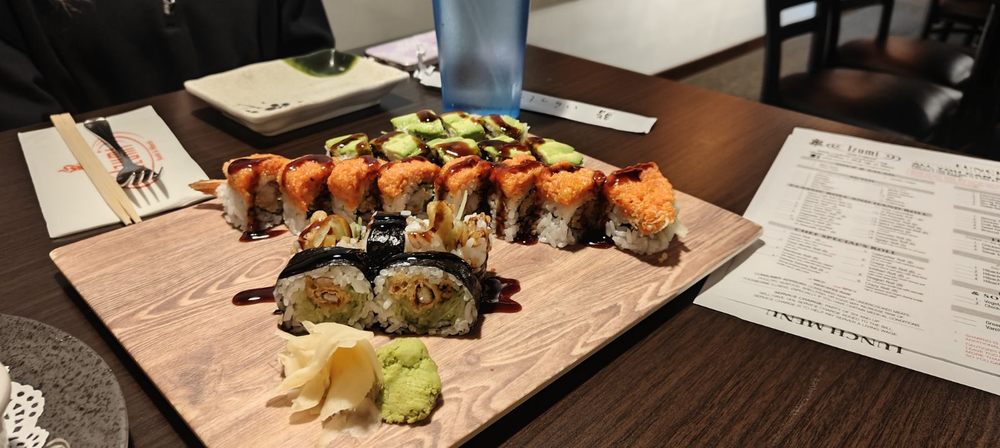 Food from Izumi Sushi & Hibachi All You Can Eat