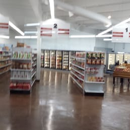 Inside the market.