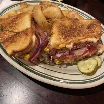 Lucky's 13 Pub - Cheese burger with bacon - Diners Near Me - Roseville, Minnesota