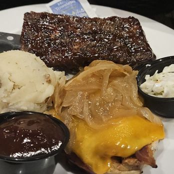 Anyway's Pub - Bloomingdale - Pick 2 menu option. Third slab ribs, chicken with bacon and cheese , garlic mashed potatoes. - American Near Me - Bloomingdale, Illinois