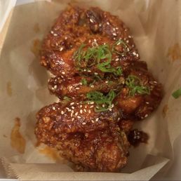Traditional Korean Style Spicy Chicken Wings