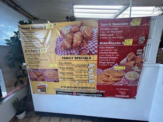Menu photo 2 Donahoo's Golden Chicken Riverside, CA Menu photo 2 Donahoo's Golden Chicken Riverside, CA