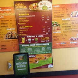 Moe's Southwest Grill - Wall Menu