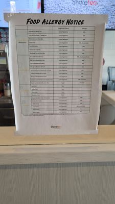 Menu photo 1 Sharetea Columbus Dublin, OH