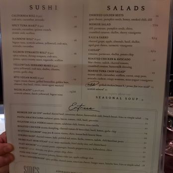 Memoir - Menu - American Near Me - Omaha, Nebraska