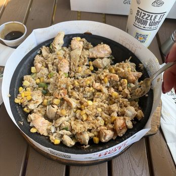 Pepper Lunch - Chicken & Salmon Combo - Teppanyaki Near Me - Irvine, California