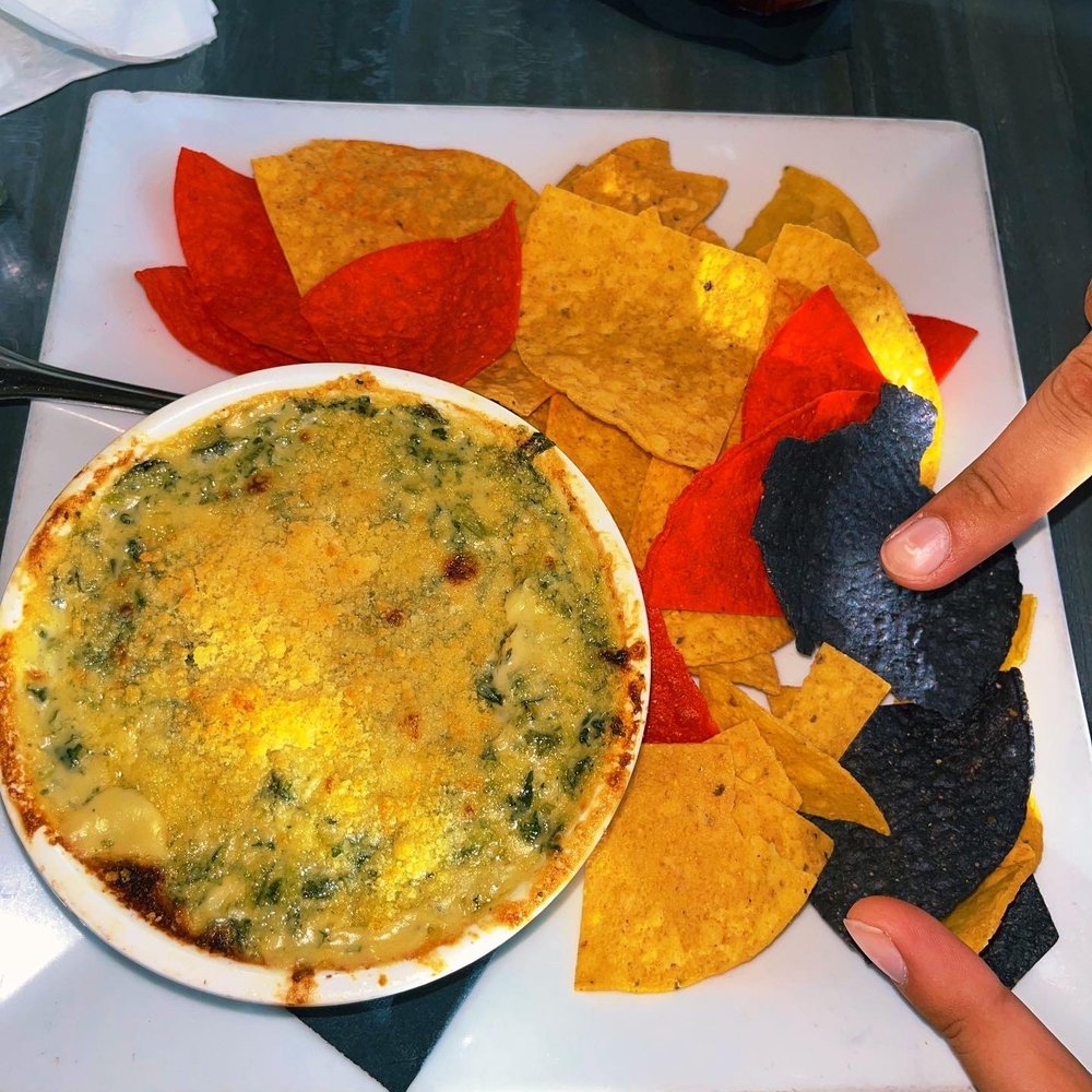 The Tipsy Boar - Artichoke & Spinach Dip - New American Near Me - Hollywood, Florida The Tipsy Boar - Artichoke & Spinach Dip - New American Near Me - Hollywood, Florida
