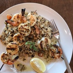 Opa! Authentic Greek - Seafood skewers with rice pilaf