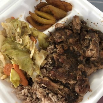 Barrington's Jamaican Kitchen - Jerk Chicken Plate - Caribbean Near Me - Bakersfield, California