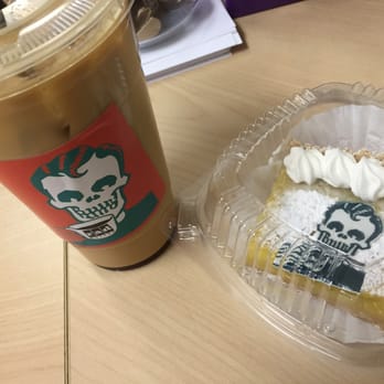 Rad Coffee - Upland - Salted caramel iced coffee and a lemon bar - Coffee & Tea Near Me - Upland, California