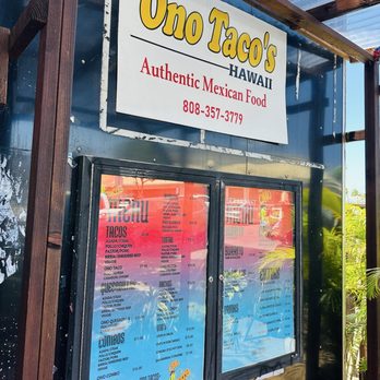 Ono Tacos Hawaii - Menu board - Food Trucks Near Me - Maui, Hawaii Ono Tacos Hawaii - Menu board - Food Trucks Near Me - Maui, Hawaii