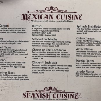 Cacique - Menu - Spanish Near Me - Frederick, Maryland