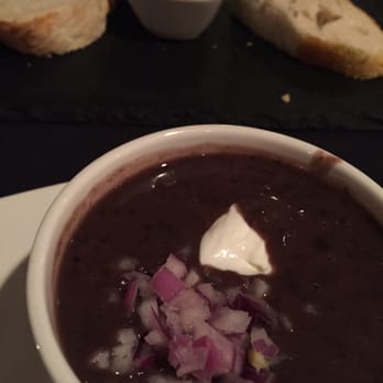 Curly's Grille - Perfect back bean soup with extra fresh bread! - Caribbean Near Me - Lackawanna, New York