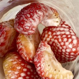 Fresas con crema