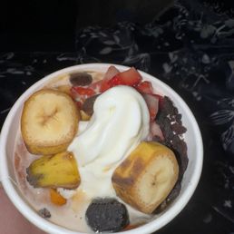 Bananas WITH the peel.