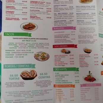 Tacos Y Jugos Genesis - Menu page 3 - Mexican Near Me - Elmhurst, New York Tacos Y Jugos Genesis - Menu page 3 - Mexican Near Me - Elmhurst, New York