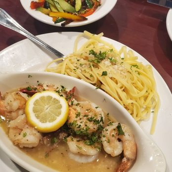 Basilico Italiano - Shrimp scampi - Maine shrimp in lemon butter wine sauce, pasta and mixed vegetables. - Italian Near Me - Concord, North Carolina Basilico Italiano - Shrimp scampi - Maine shrimp in lemon butter wine sauce, pasta and mixed vegetables. - Italian Near Me - Concord, North Carolina