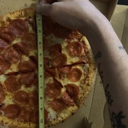 Papa Johns Pizza - Small inside a large box...paid for a large