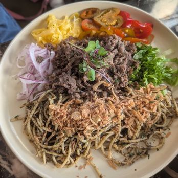 Whisper - Refreshing Bibimbap style salad vinigarrete noodles. - Breakfast & Brunch Near Me - San Mateo, California Whisper - Refreshing Bibimbap style salad vinigarrete noodles. - Breakfast & Brunch Near Me - San Mateo, California
