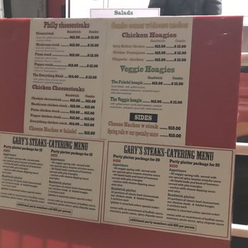 Gary's Steaks - Menu - Food Trucks Near Me - Brooklyn, New York