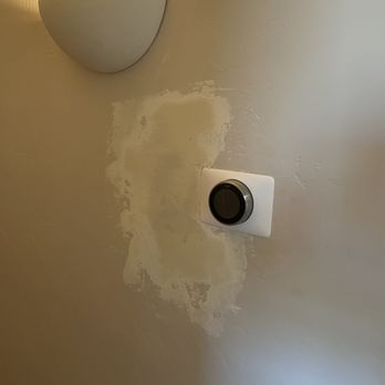 House Fan Pros - Wall repair where the old fan controller was hard-wired previously. - Heating & Air Conditioning/HVAC Near Me - San Diego, California House Fan Pros - Wall repair where the old fan controller was hard-wired previously. - Heating & Air Conditioning/HVAC Near Me - San Diego, California