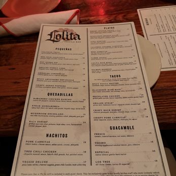 Lolita Back Bay - Menu - Mexican Near Me - Boston, Massachusetts Lolita Back Bay - Menu - Mexican Near Me - Boston, Massachusetts