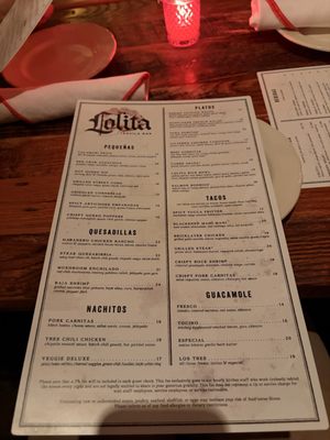 Menu photo 5 Lolita Back Bay Boston, MA Menu photo 5 Lolita Back Bay Boston, MA