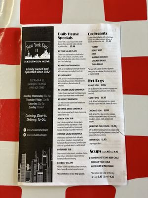 Menu photo 2 New York Deli - Harlingen Harlingen, TX Menu photo 2 New York Deli - Harlingen Harlingen, TX