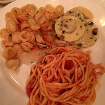 Becco - Orecchiette with Roasted Bacon and Braised Cabbage, Mushroom Ravioli, Spaghetti alla Chitarra. - Italian Near Me - New York, New York