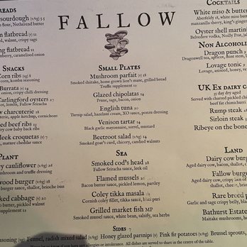 Fallow - Modern European Near Me - London, XGL